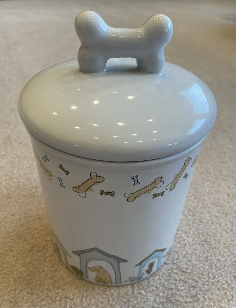 Signature Housewares Dog Biscuits Ceramic Jar
