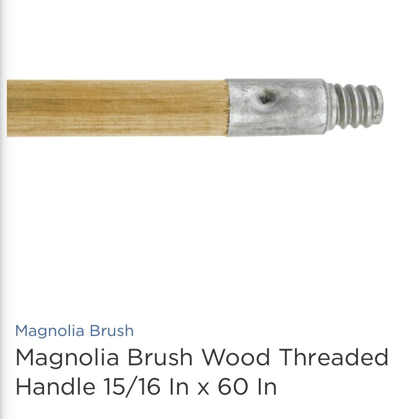 New Magnolia Brush Wood Threaded Handle