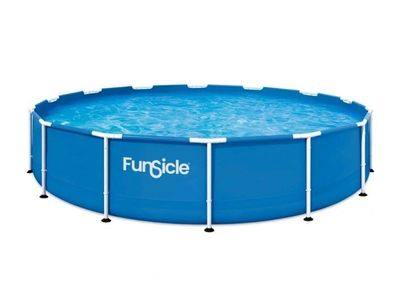 Funsicle 14' x 33" Above Ground Adventure Metal Frame Swimming Pool with FiltraBoost Pump