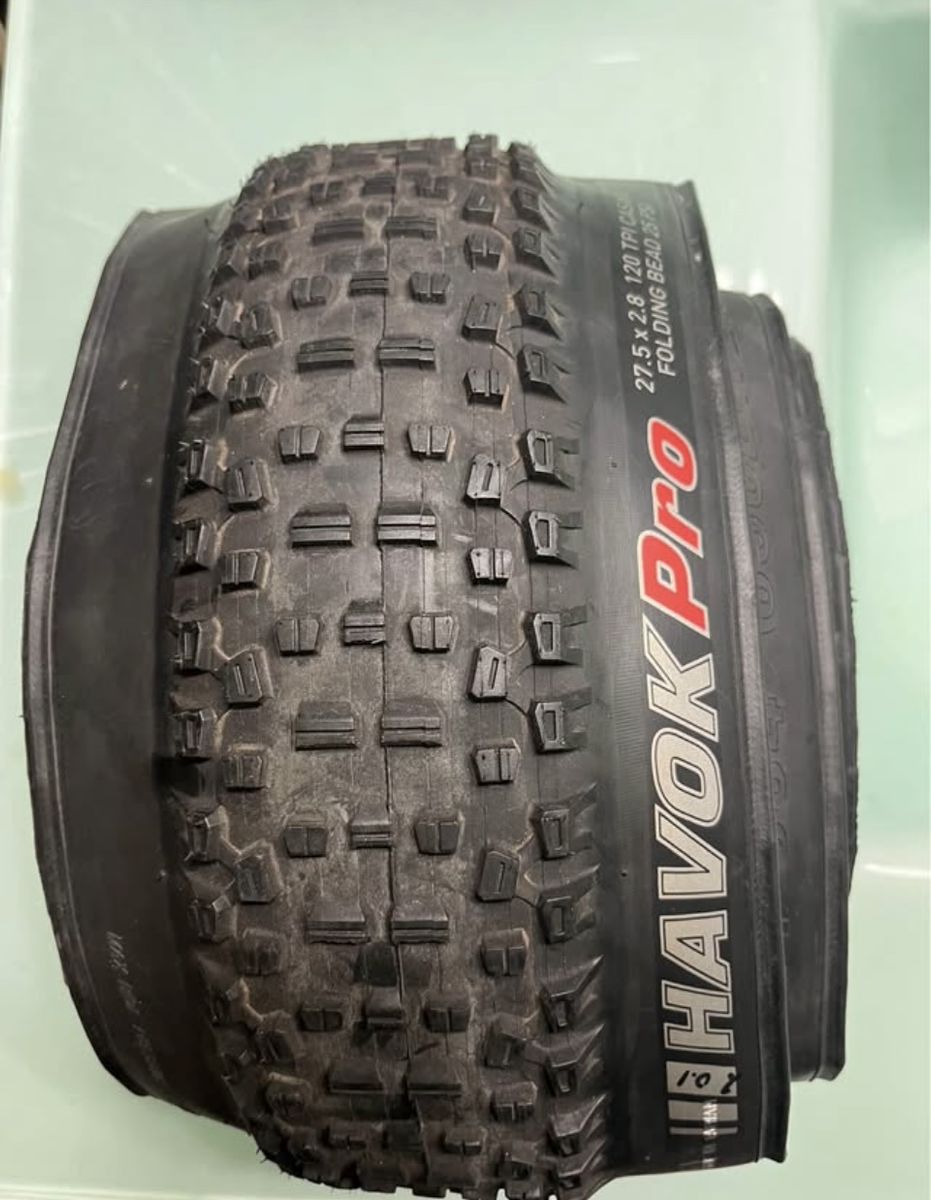 Kenda Havok Pro 27.5"x2.80 Folding Tubeless Ready MTB Tire 120TPI Black