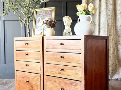 *FREE DELIVERY* Vintage Wood Large Nightstands