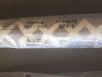 Allen + Roth Model JJ-RHC-1372B Area Rug 5 ft x 7 ft 6 in - New, Chevron Pattern