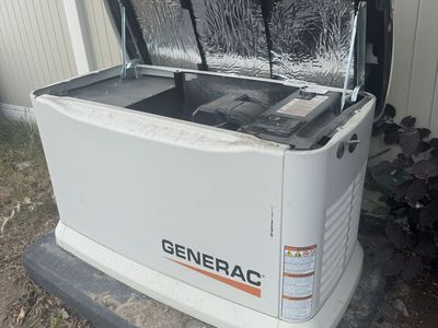 Complete Generac Guardian 24kW Standby Generator & Like-New 500 Gallon Propane Tank (82% Full)