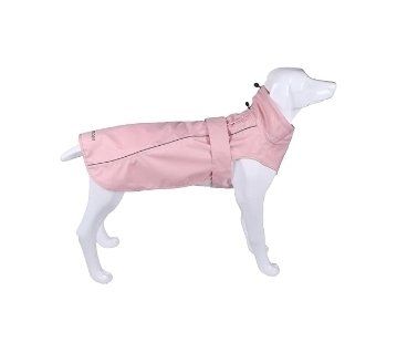 Waterproof Dog Raincoat (Pink, Large, 22-37 lbs)
