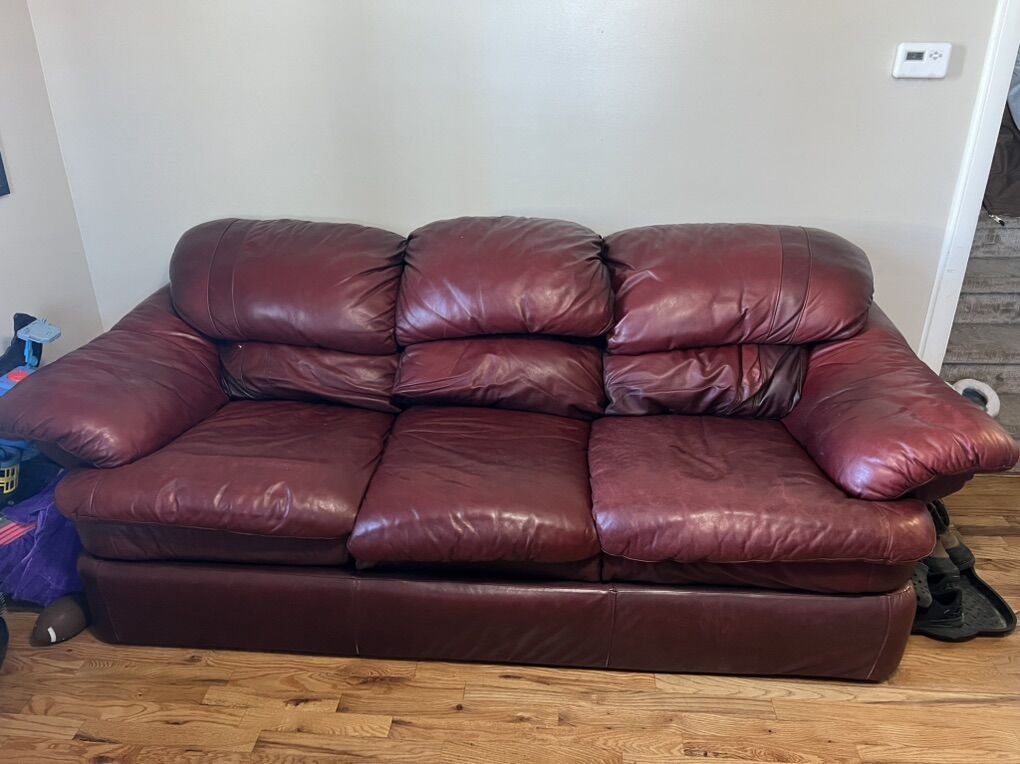 Leather Couch / Love Seat