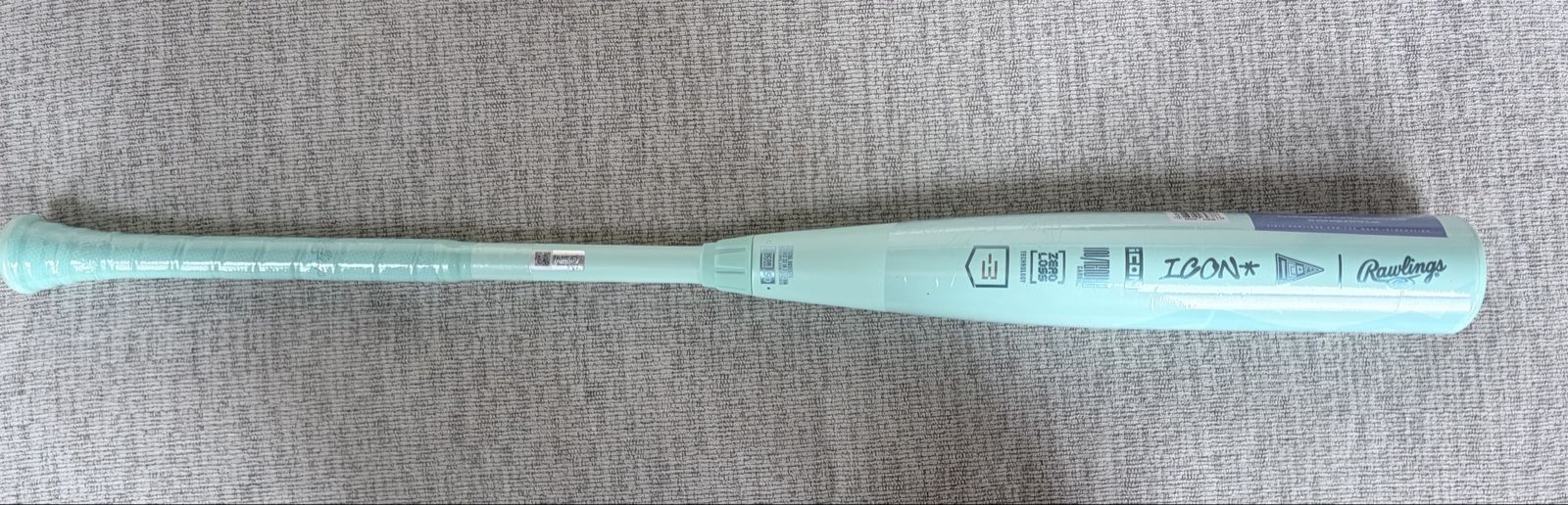 Rawlings Icon Bat 32in Aqua Blue BBCOR Baseball Bat (NEW)
