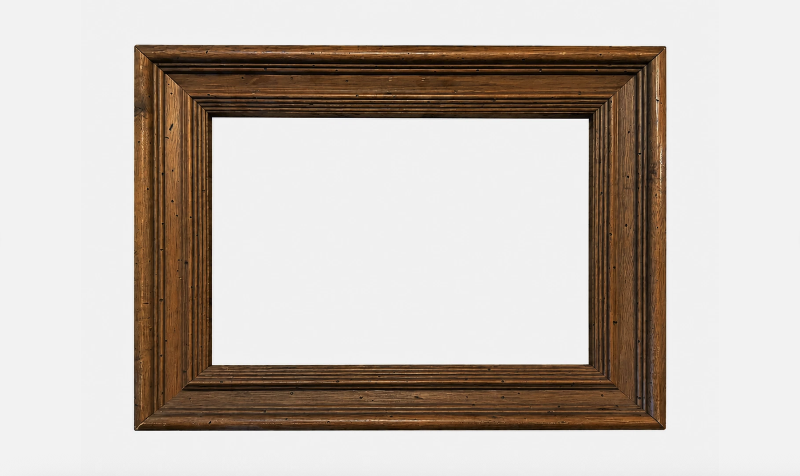 Vintage Solid Wood Picture Frame 12x16 Rustic Brown Art Frame 20.5x16.5 Outer