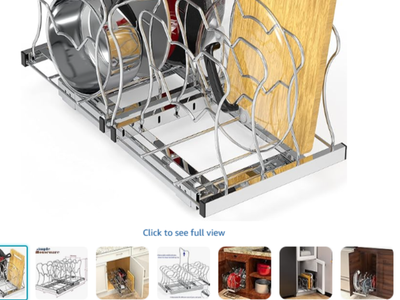 Under Cabinet Pull Out Pan Organizer