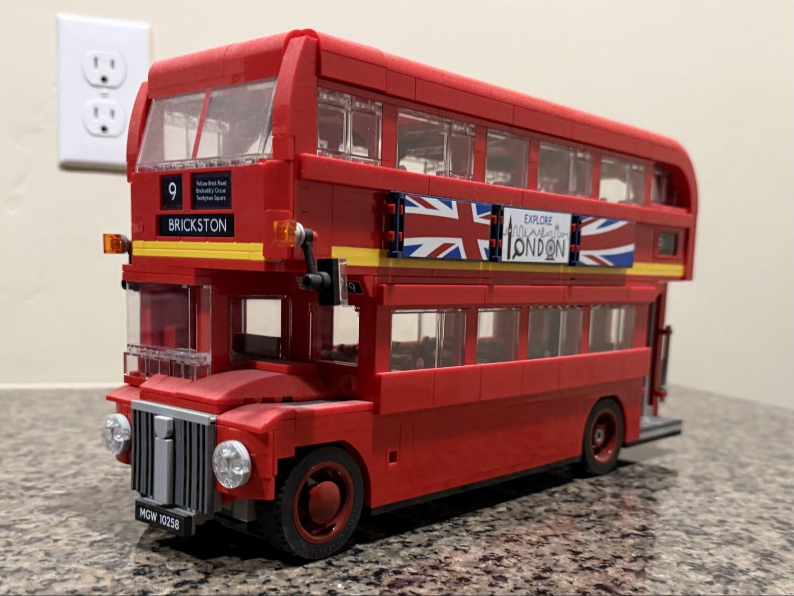 LEGO Creator Double Decker London Bus #10258 — Built Once, Displayed Only