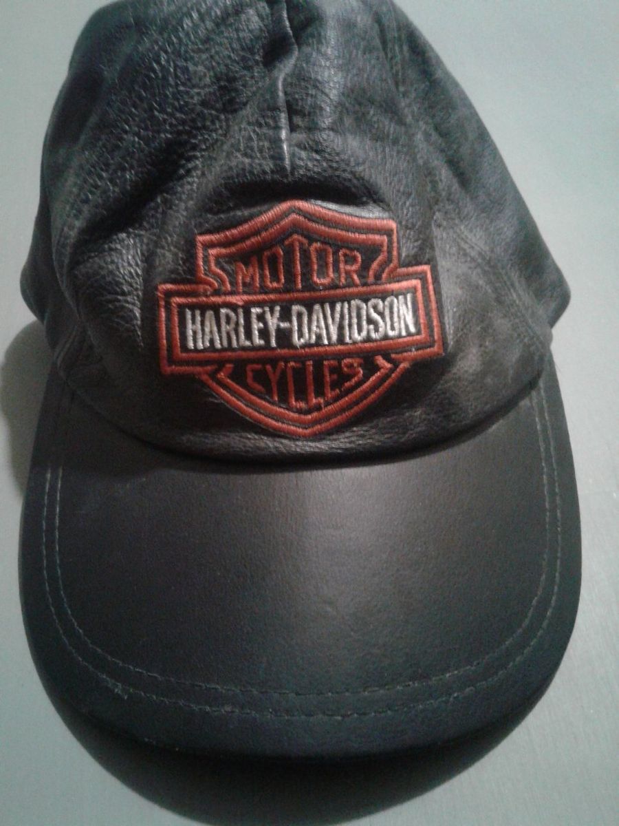 Harley Davidson Hats Leather and Cotton