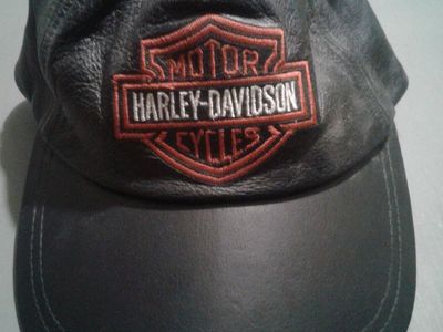 Harley Davidson Hats Leather and Cotton