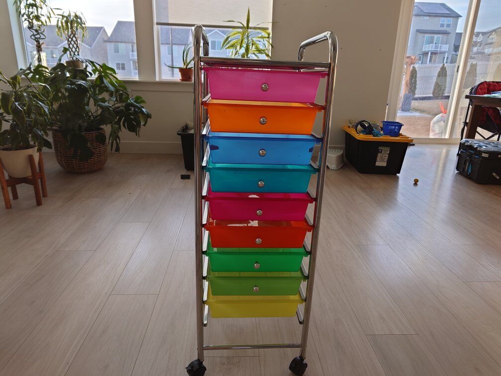 10-Drawer Trolley, Rainbow, WS17187RB