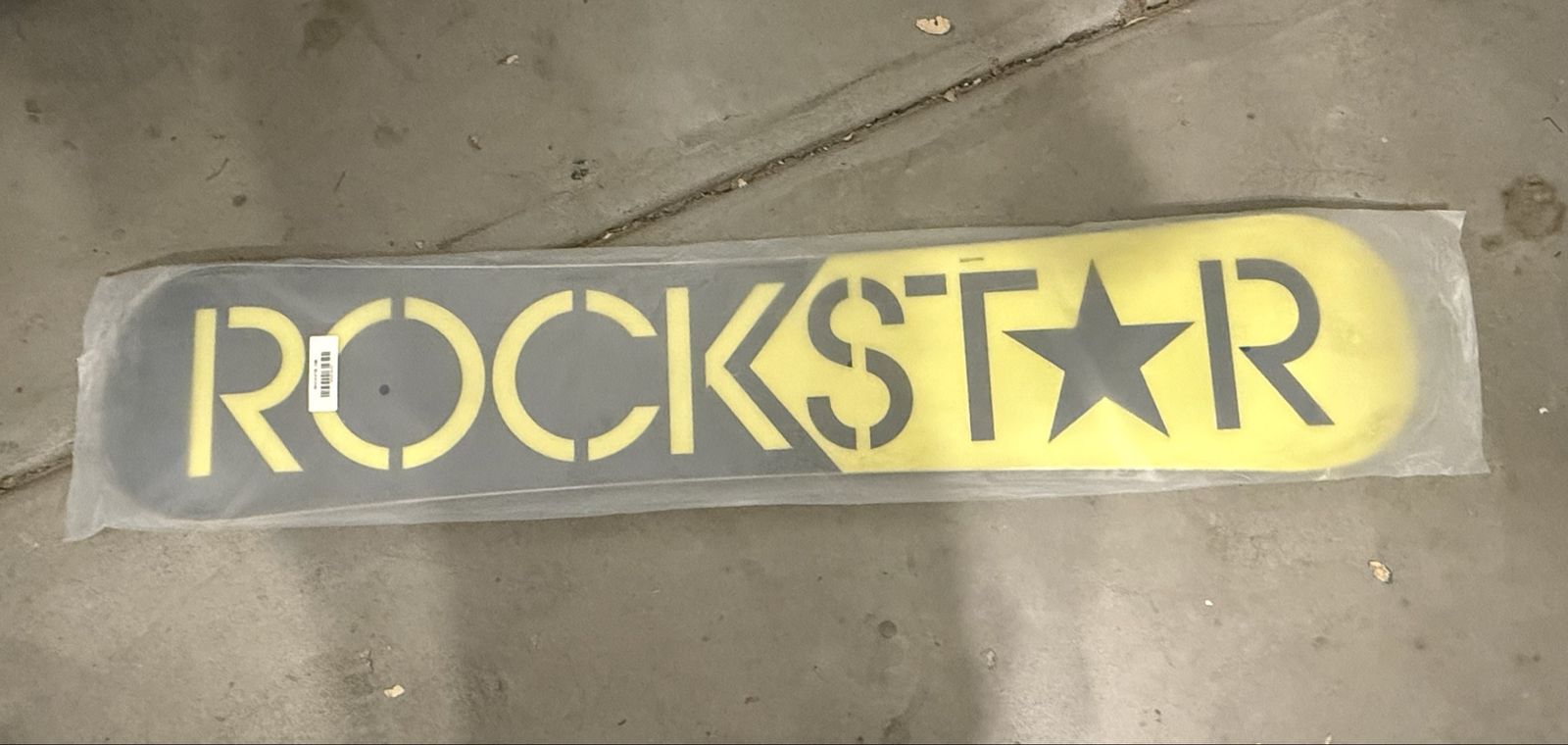 Rockstar Energy Snowboard.  New Sealed In Bag.