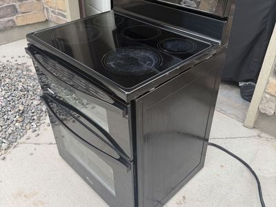 Whirlpool Electric Range Stove - Black Smooth Top Double Oven