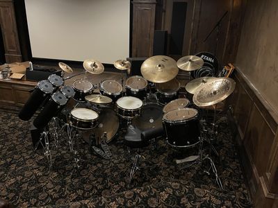Drum set owned by blue man group