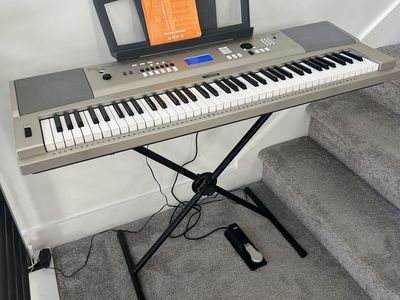 Yamaha YPG-235 76-Key Portable Grand Piano Keyboard with Stand and Sustain Pedal - $150 Firm