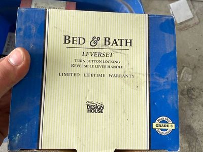 Design House bed & bath privacy lever set