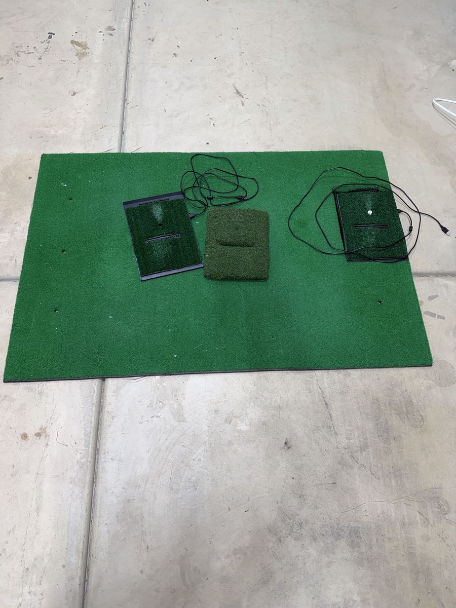 OptiShot Golf Simulator Hitting Mat and Sensor Pads Set