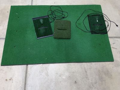 OptiShot Golf Simulator Hitting Mat and Sensor Pads Set
