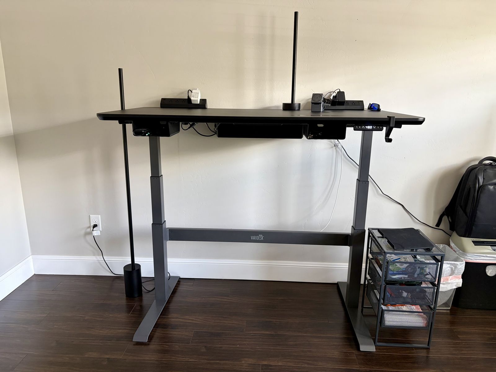 LIKE NEW:  VariDesk Standing Desk with SONY 55" 4K TV / TV Stand / Bose Bluetooth Speaker / and Chair  - $1,300