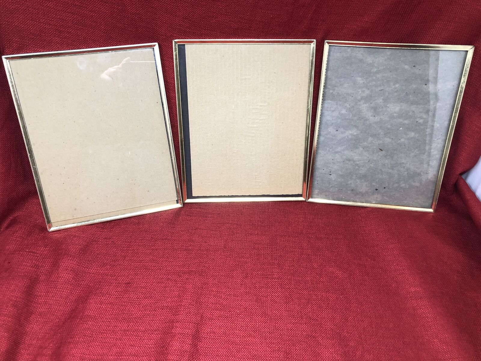 Set of 3 Matching Gold 8x10 Metal Picture Frames