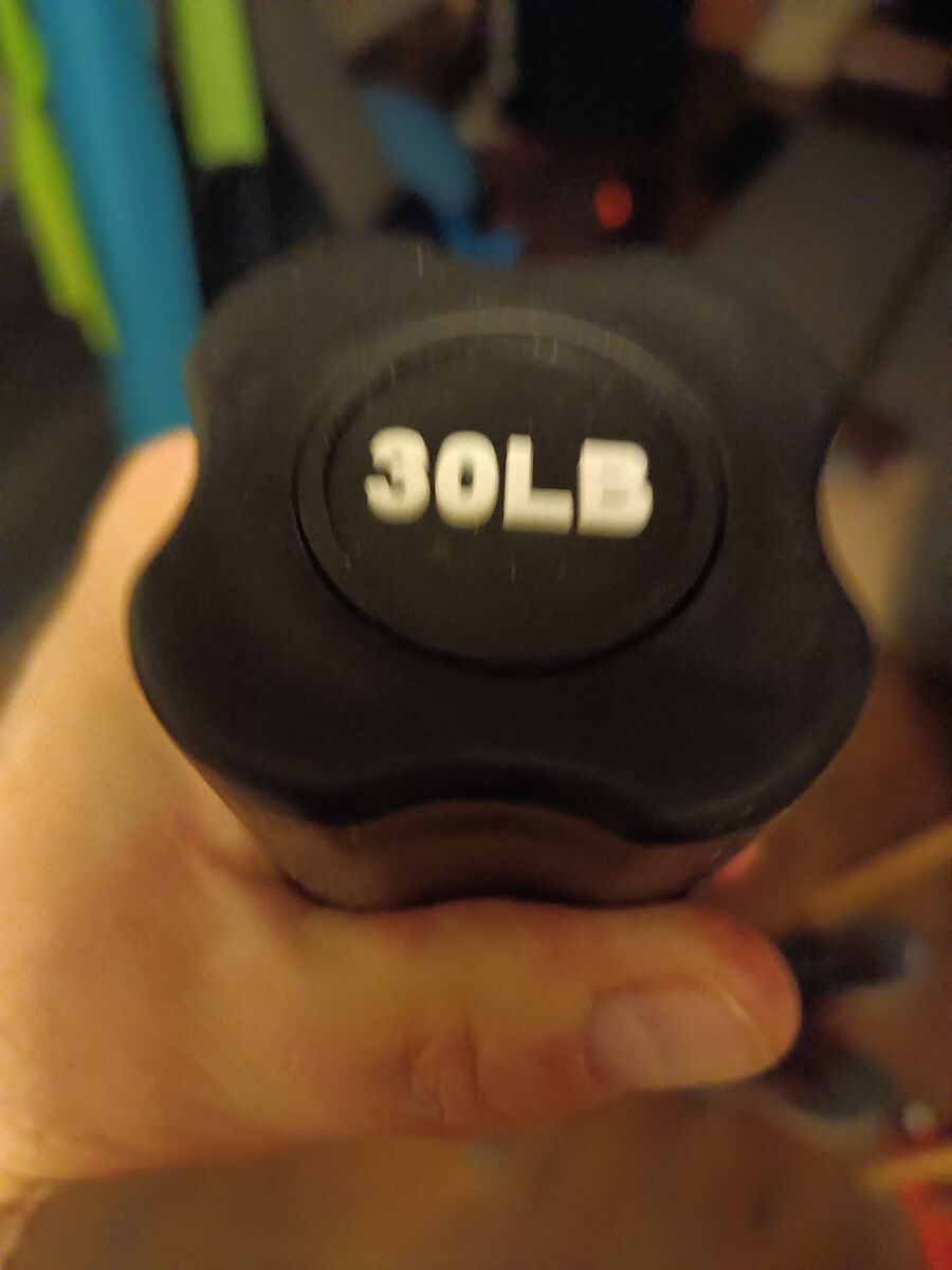 30 pound padded weight bar. New