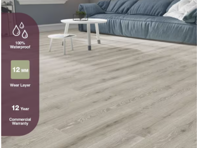 Larkmead Oak 12mm Waterproof Laminate Wood Flooring