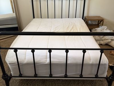 Full size bed and mattress