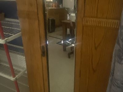 Estate sale! RARE 1920's Childs Armoire w/ beveled mirror + More Antiques/collectibles
