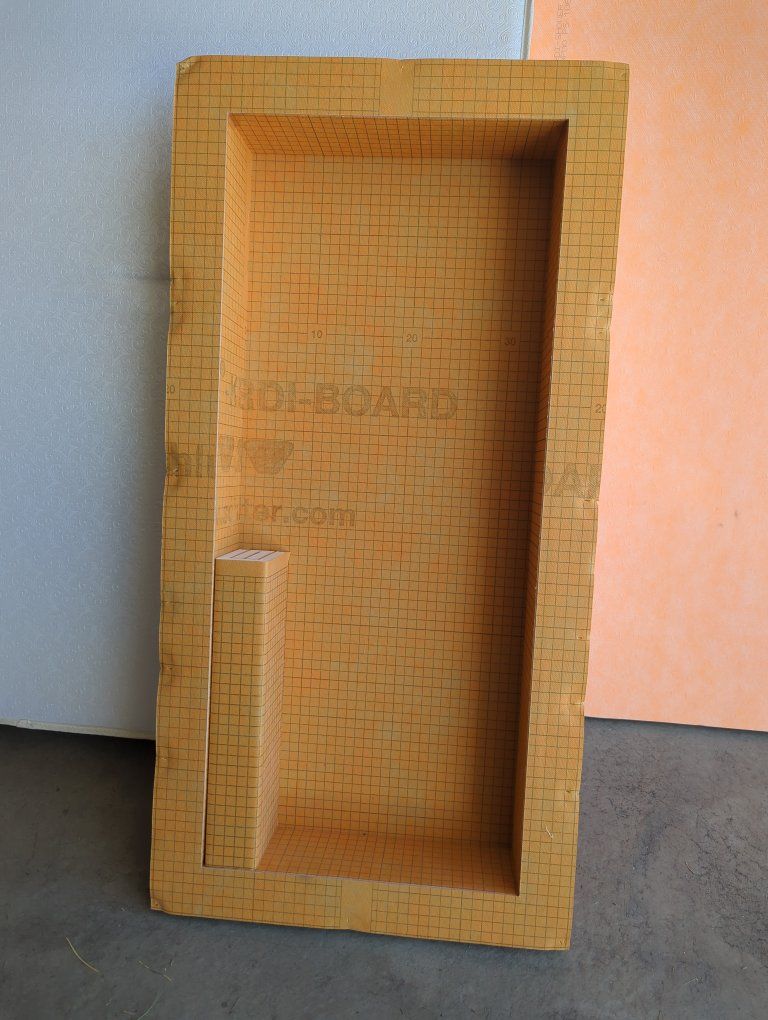 Schluter-KERDI-BOARD 12"x28" Shower Niche with Shelf - Waterproof Building Panel