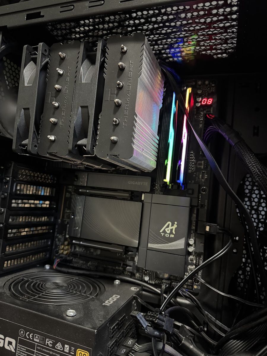 CPU/Motherboard combo: AMD AM5 ryzen 7950x and Gigabyte B850 Ai Top motherboard, thermalright cooler