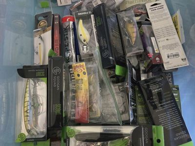Large Lot of Fishing Lures, Soft Baits, and Tackle Assortment