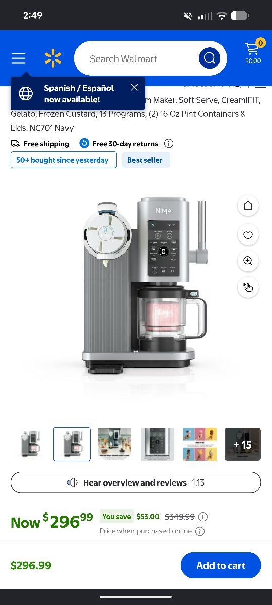 Ninja CREAMi Scoop & Swirl Ice Cream Maker,
