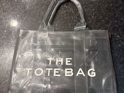 The Tote Bag Clear Mesh Tote Bag Black - Versatile & Stylish