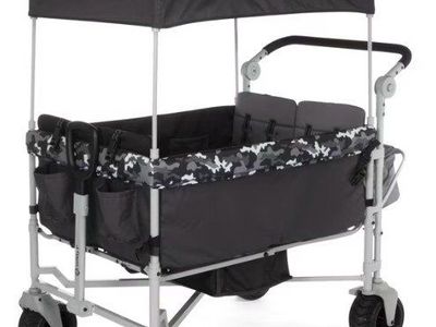 Deluxe Gray Camo Stroller Wagon