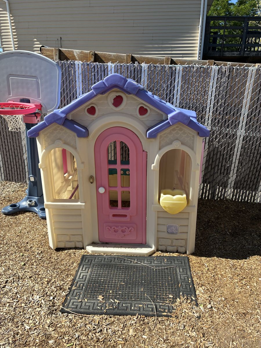 Outside playhouse