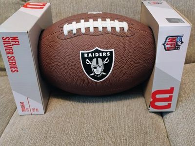 Wilson NFL Silver Series Raiders Official Football - New, Age 14+