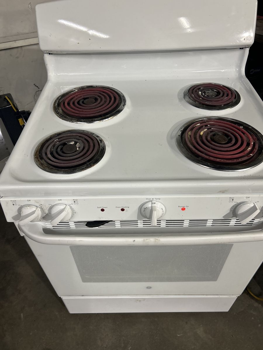 Frigidaire White Electric Range Stove with Self-Clean Oven