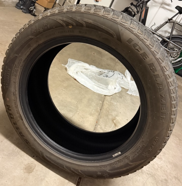 4 Sailun Studded Snow Tires - 215/55R17