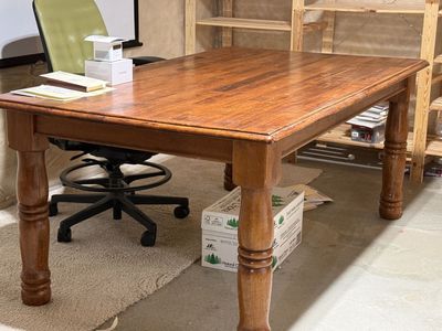 Solid wood, sturdy table…FREE