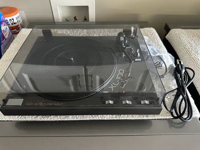 Gemini XL-100 Turntable converted for both 33 and 78 with 2 stylus and heads.