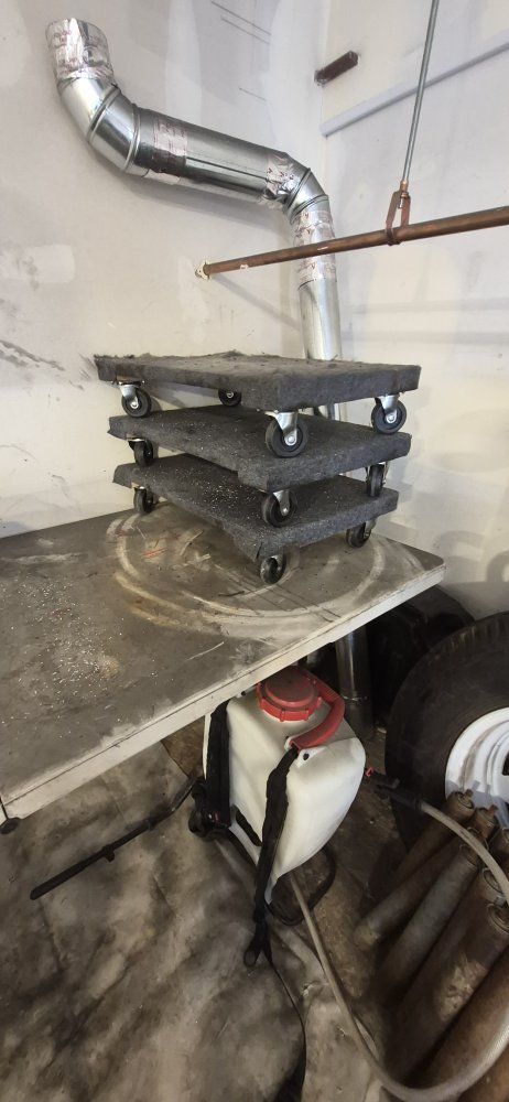 Set of 3 Carpeted Moving Dollies with Caster Wheels. 1,000lb cap. $15 each 4total