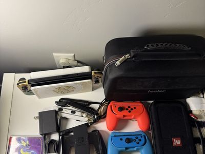 Nintendo Switch OLED TOTK edition and accessories