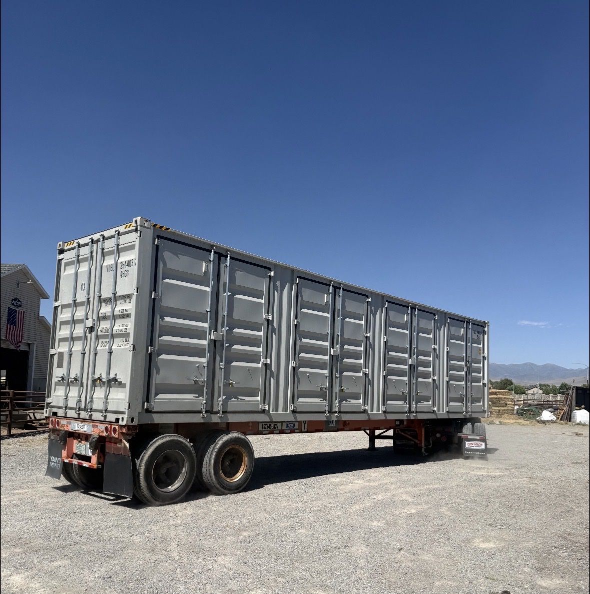 40’ high cube side doors new container
