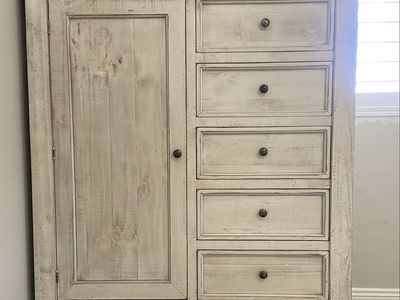 Farmhouse-style armoire