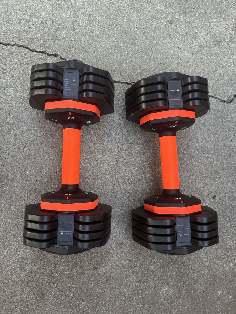 New 25 lb Dumbbells — Dumbbell Set — 5–25 lb