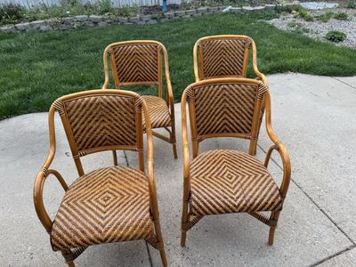 Wicker dining Chairs