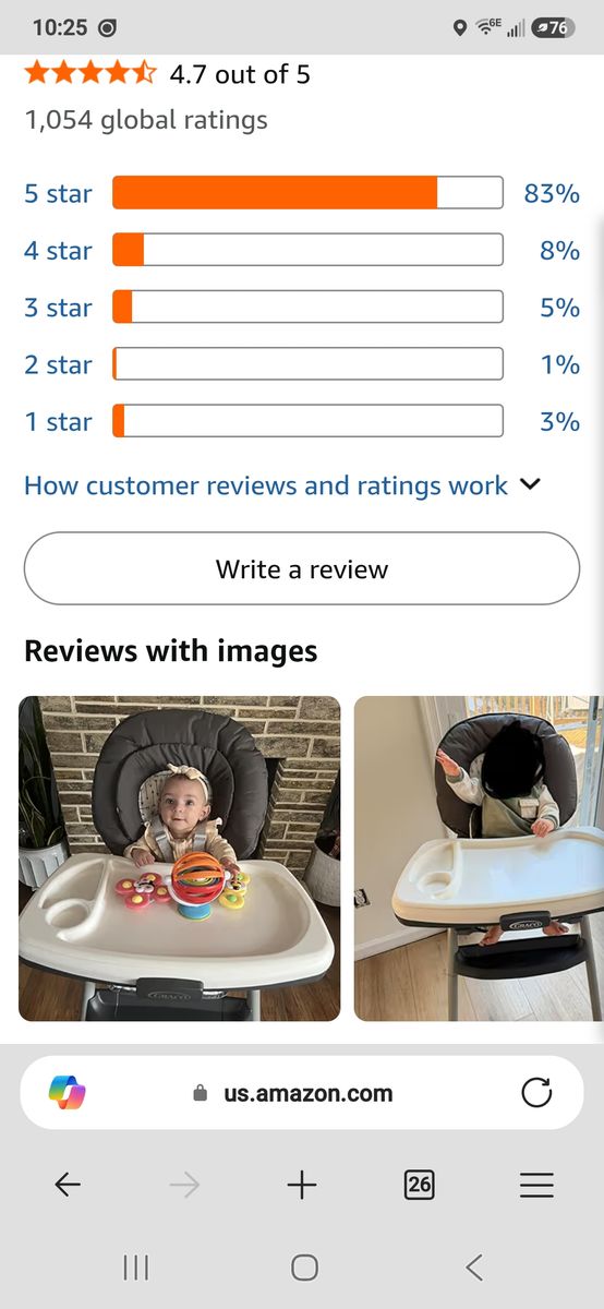 Graco 7 in one high chair