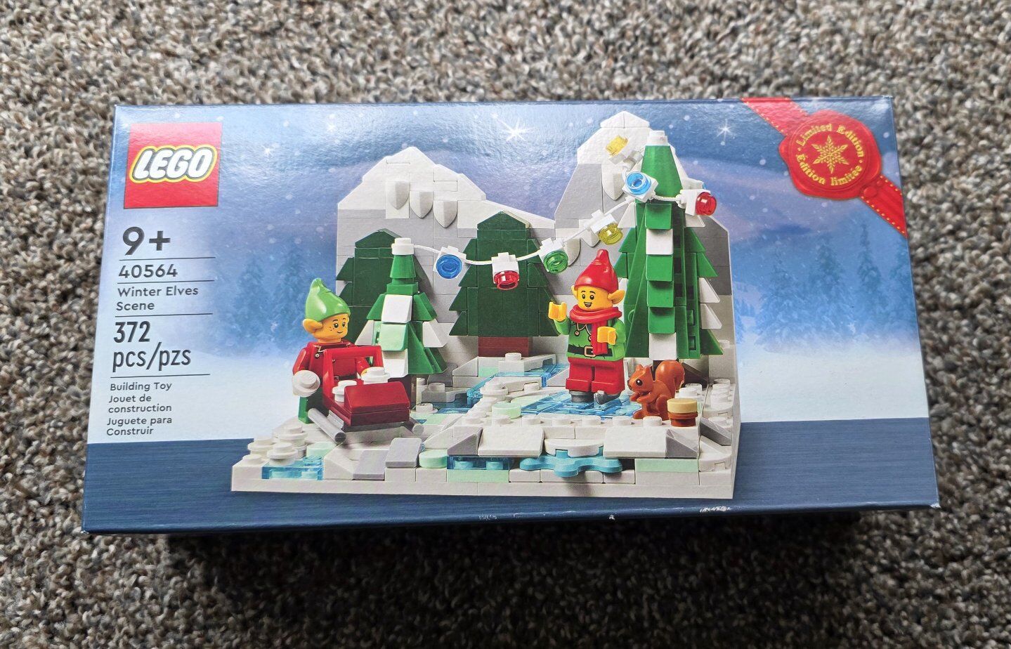 lego winter elves scene