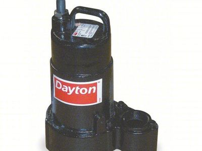 NIB Dayton Effluent Pump 4HU71, 120V AC, 1/2 HP, 78 gpm, 1 PH, 1-1/2" NPT, 3450 RPM